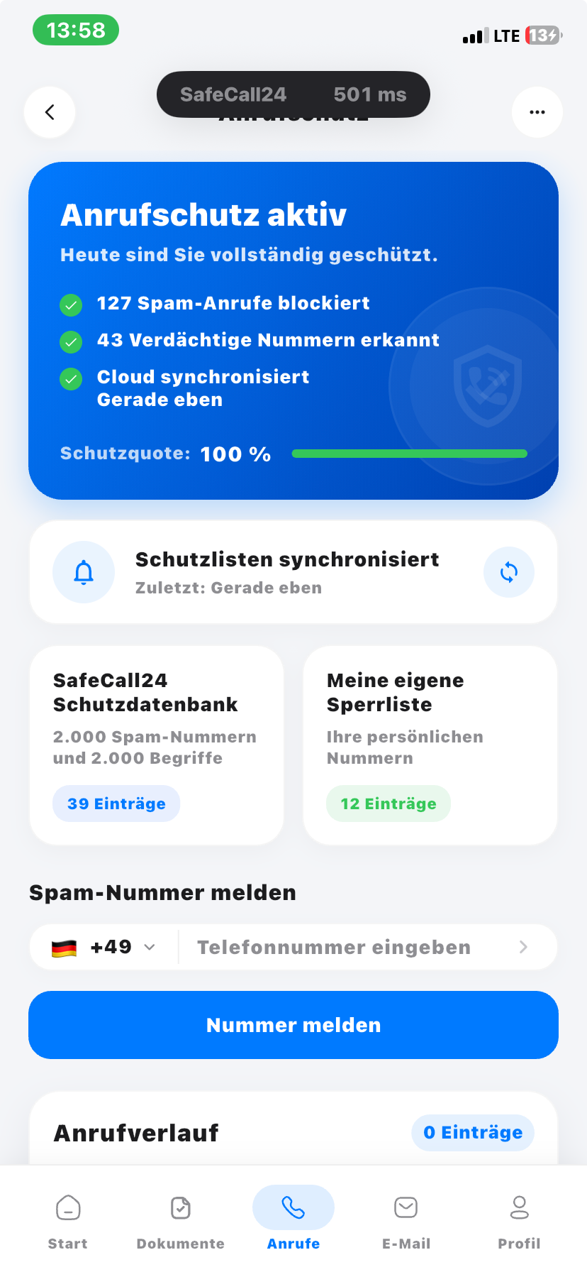 Anrufprüfung